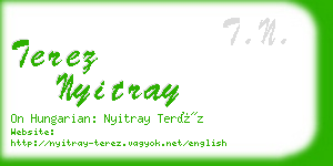 terez nyitray business card